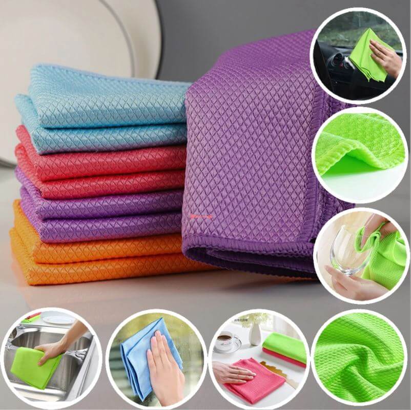 Soft Touch Wonder Cloth – Stripe-Free Cleaning of Glass, Mirrors & Stainless Steel | Stornfield