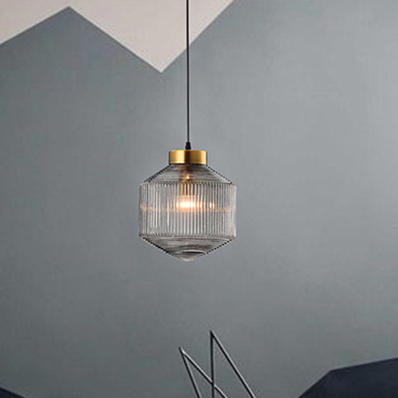 Modern Drum Chandelier made of Glass – Elegant Lighting for Dining Room and Living Room | Stornfield