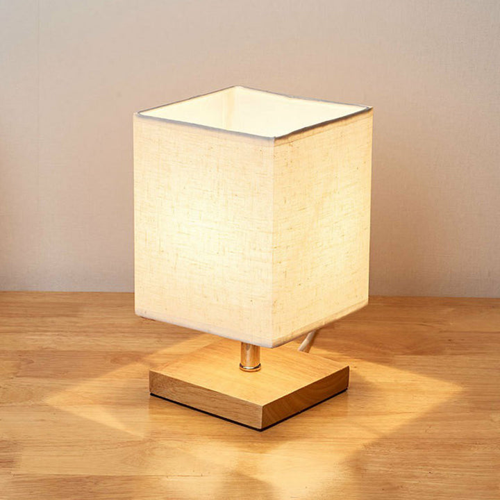 Stylish Minimalist Table Lamp - LinenWood | Stornfield