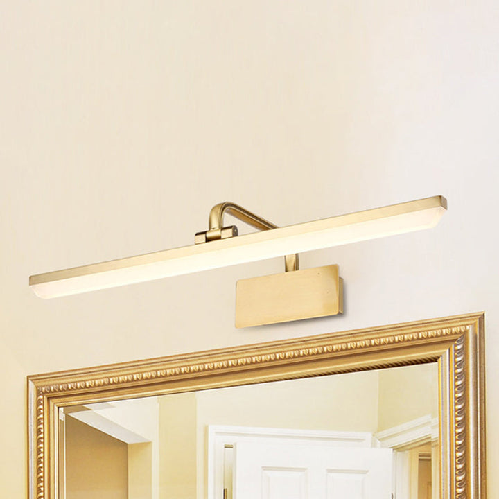 LED Indoor Wall Light with Ultra-Thin Acrylic Shade Brushed Brass Vanity Sconce Light in Warm/White Lighting, 16"/19.5" W | Stornfield