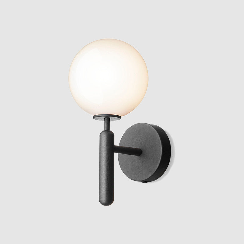 Ball Stairway Wall Light Fixture Glass Single-Bulb Simple Style Wall Sconce Lighting | Stornfield