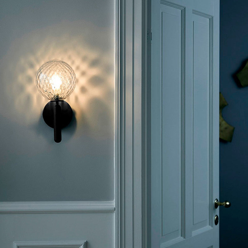 Ball Stairway Wall Light Fixture Glass Single-Bulb Simple Style Wall Sconce Lighting | Stornfield