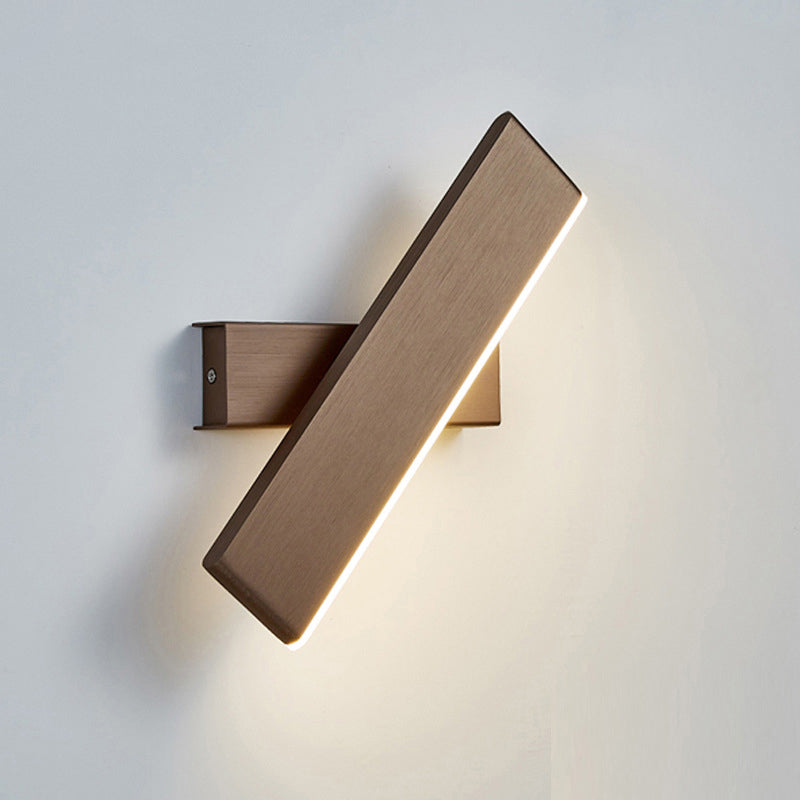 Swivelable Bar Shaped Wall Light Modern Aluminum LED Wall Light Sconce for Bedroom | Stornfield