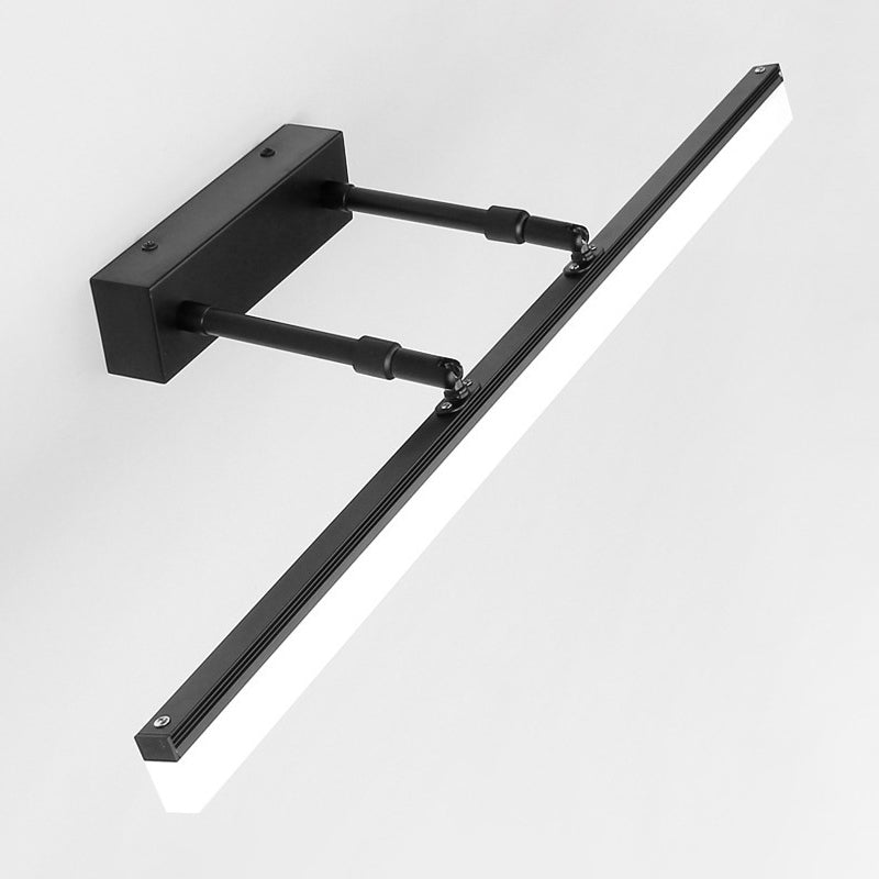 Retractable Stick Vanity Sconce Light Minimalistic Acrylic Bathroom LED Wall Mount Light Fixture | Stornfield
