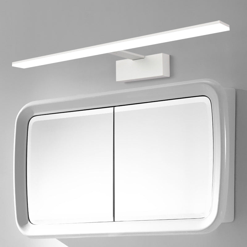 Minimalist Bar Shaped Vanity Lamp Metal Bathroom LED Wall Sconce Lighting with Acrylic Diffuser | Stornfield