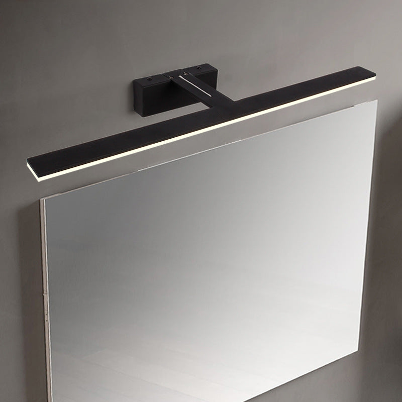 Minimalist Bar Shaped Vanity Lamp Metal Bathroom LED Wall Sconce Lighting with Acrylic Diffuser | Stornfield