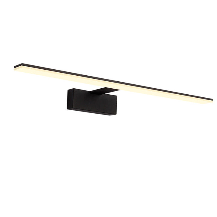 Minimalist Bar Shaped Vanity Lamp Metal Bathroom LED Wall Sconce Lighting with Acrylic Diffuser | Stornfield