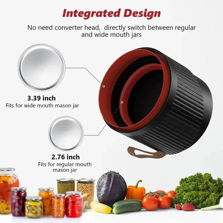 Stornfield | Air-tight lid sealer — Mason jar closure with immediate sealing capability