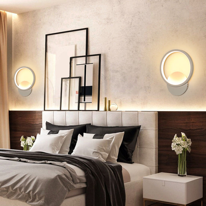 Stornfield | Lampe murale géométrique blanche simplicité LED lampe murale en métal lumière murale pour escalier