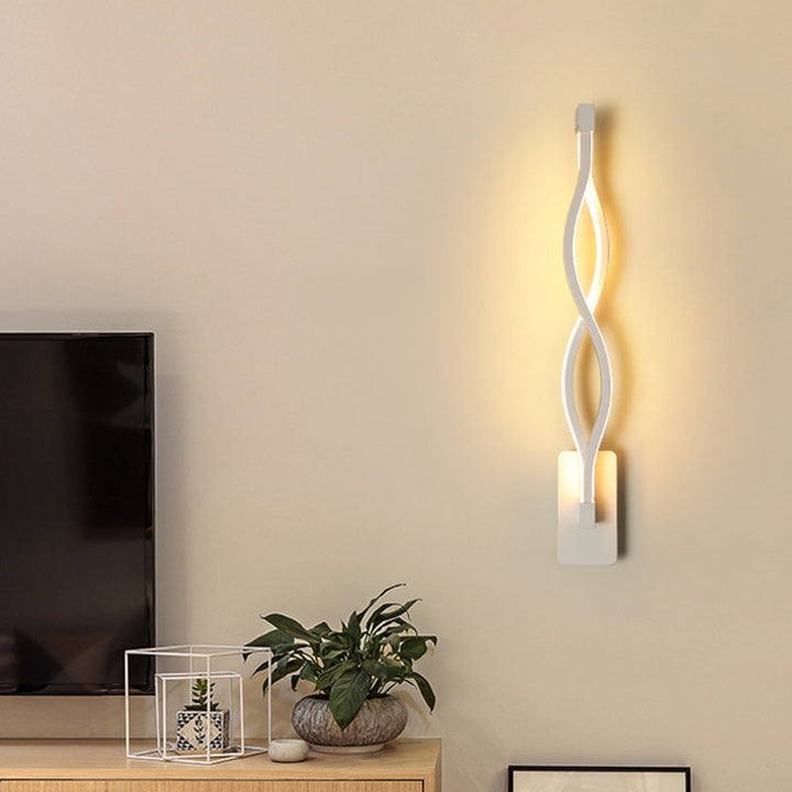 Stornfield | Lampe murale géométrique blanche simplicité LED lampe murale en métal lumière murale pour escalier