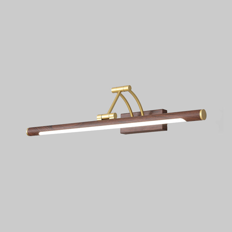 Minimalist Tube Shaped Vanity Light Fixture Acrylic LED Wall Mount Lamp with 3-Joint Swing Arm | Stornfield