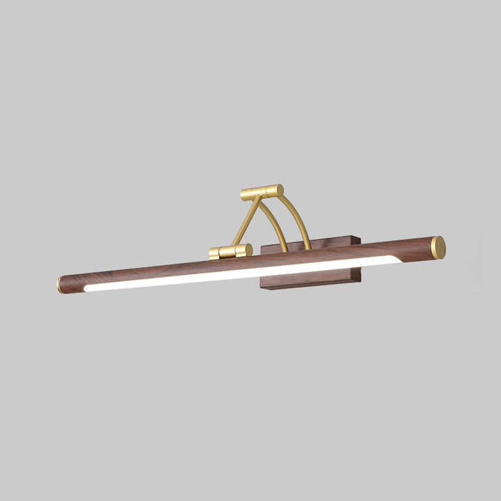Minimalist Tube Shaped Vanity Light Fixture Acrylic LED Wall Mount Lamp with 3-Joint Swing Arm | Stornfield
