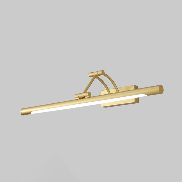 Minimalist Tube Shaped Vanity Light Fixture Acrylic LED Wall Mount Lamp with 3-Joint Swing Arm | Stornfield