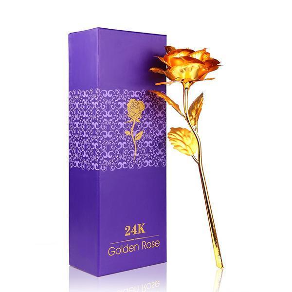 24K Gold Foil Rose With Box | Stornfield