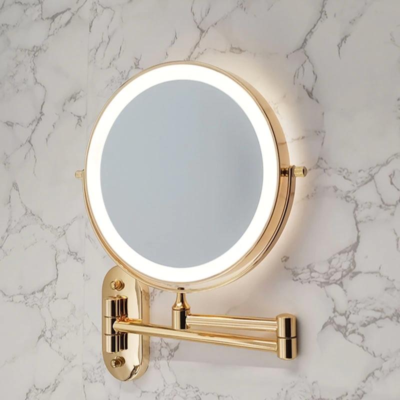 LED cosmetic mirror with magnification & USB battery | Stornfield