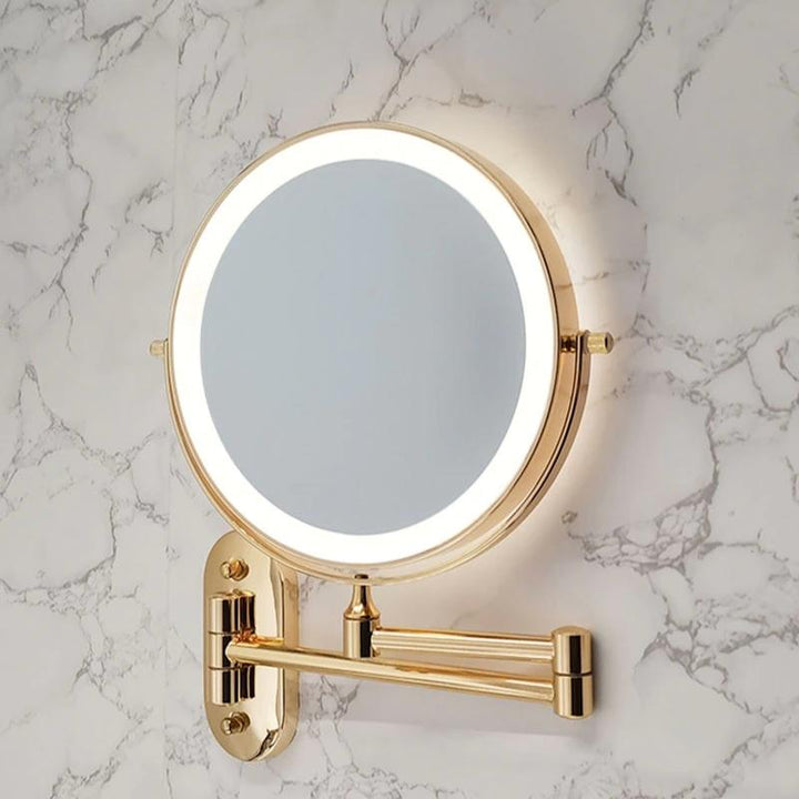 LED cosmetic mirror with magnification & USB battery | Stornfield