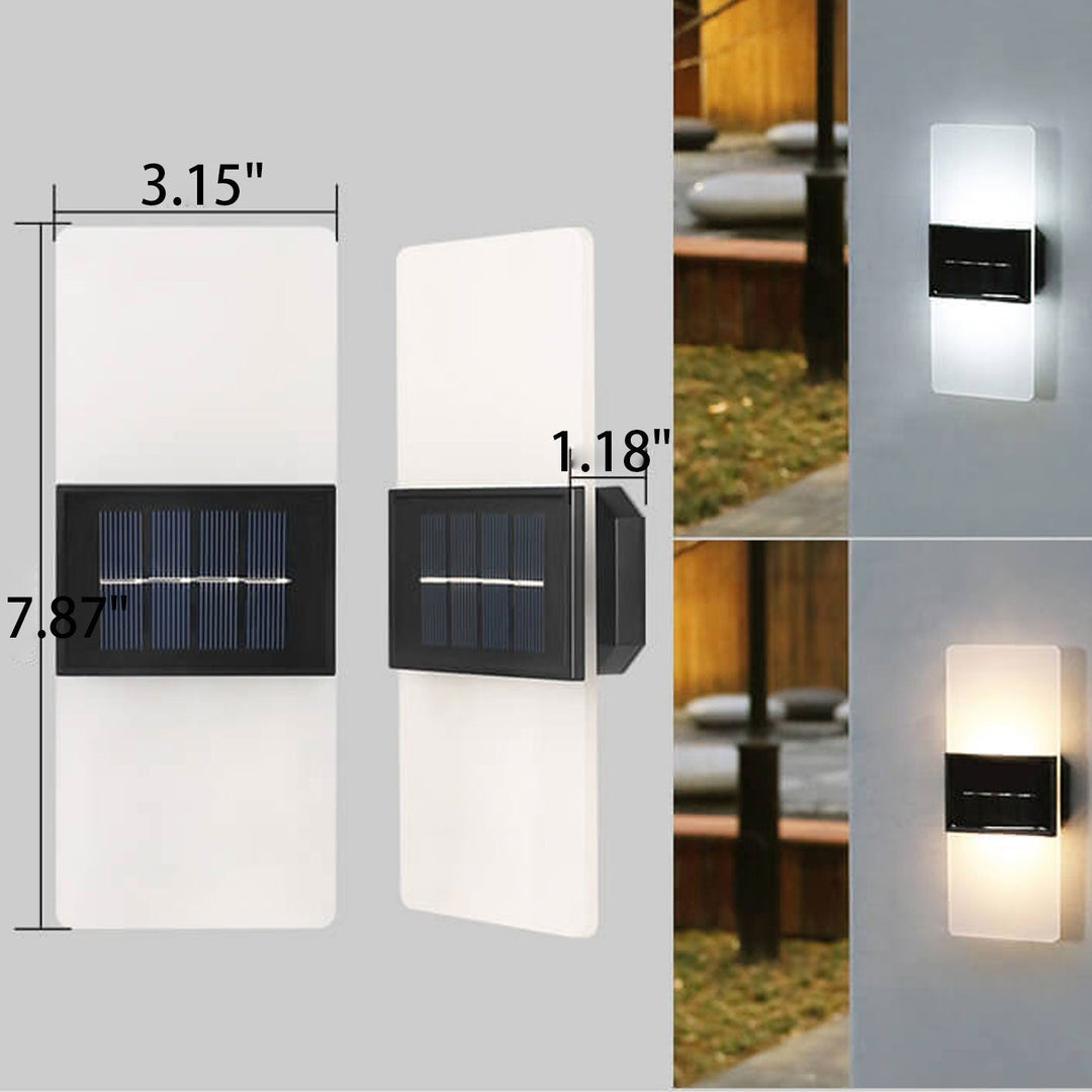 Stornfield | LumaZen Lampe Murale LED Solaire | Résistante aux Intempéries | Éclairage Extérieur Alimenté par Solaire | Décor de Jardin & Patio
