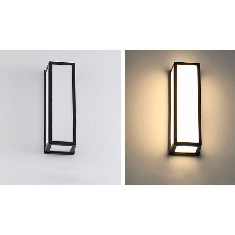 Modern Creative Geometry Aluminum Outdoor Waterproof LED Wall Sconce Lamp | Stornfield