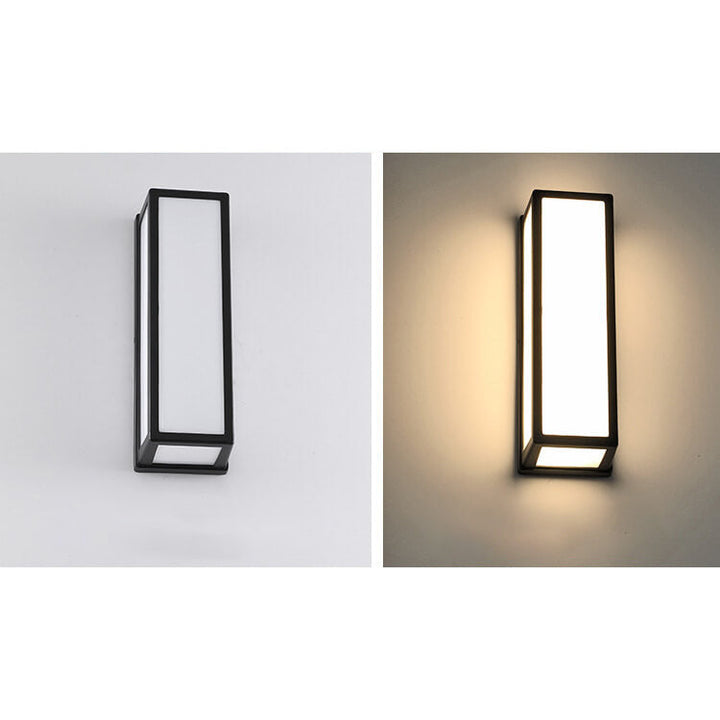 Modern Creative Geometry Aluminum Outdoor Waterproof LED Wall Sconce Lamp | Stornfield