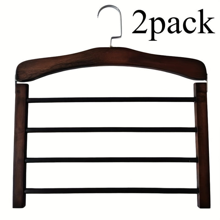 Wood Pants Hanger Multi-Layer 2 Piece Set | Stornfield