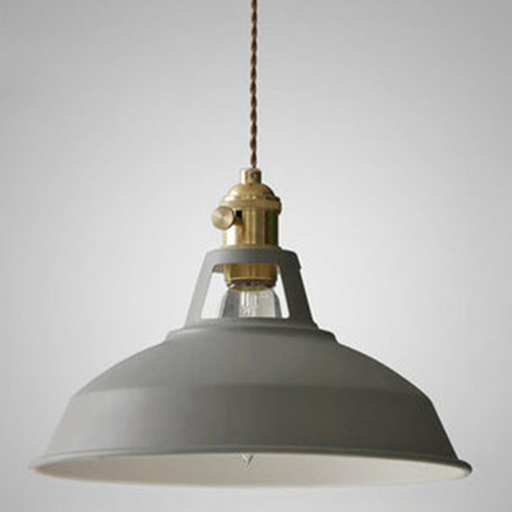 Stornfield | Industrial Retro Metal 1-Light Pendant Lamp | Vintage Hanging Light for Restaurant and Dining Room | E27 LED Compatible