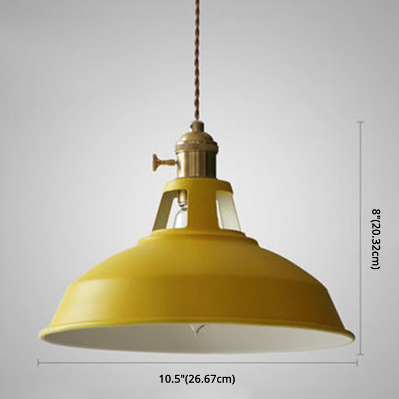 Stornfield | Industrial Retro Metal 1-Light Pendant Lamp | Vintage Hanging Light for Restaurant and Dining Room | E27 LED Compatible