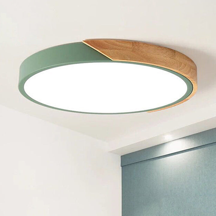 Modern LED Ceiling Lamp for Bedroom - Energy-Saving Acrylic and Metal Recessed Light, Various Colors | Stornfield