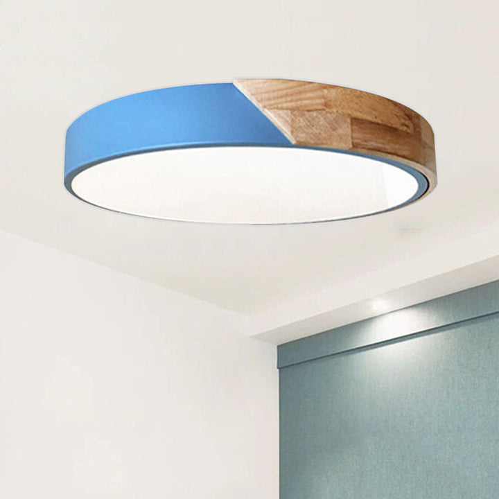 Modern LED Ceiling Lamp for Bedroom - Energy-Saving Acrylic and Metal Recessed Light, Various Colors | Stornfield