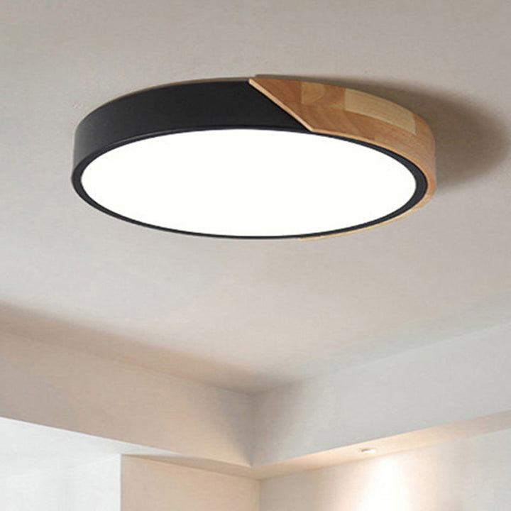 Modern LED Ceiling Lamp for Bedroom - Energy-Saving Acrylic and Metal Recessed Light, Various Colors | Stornfield