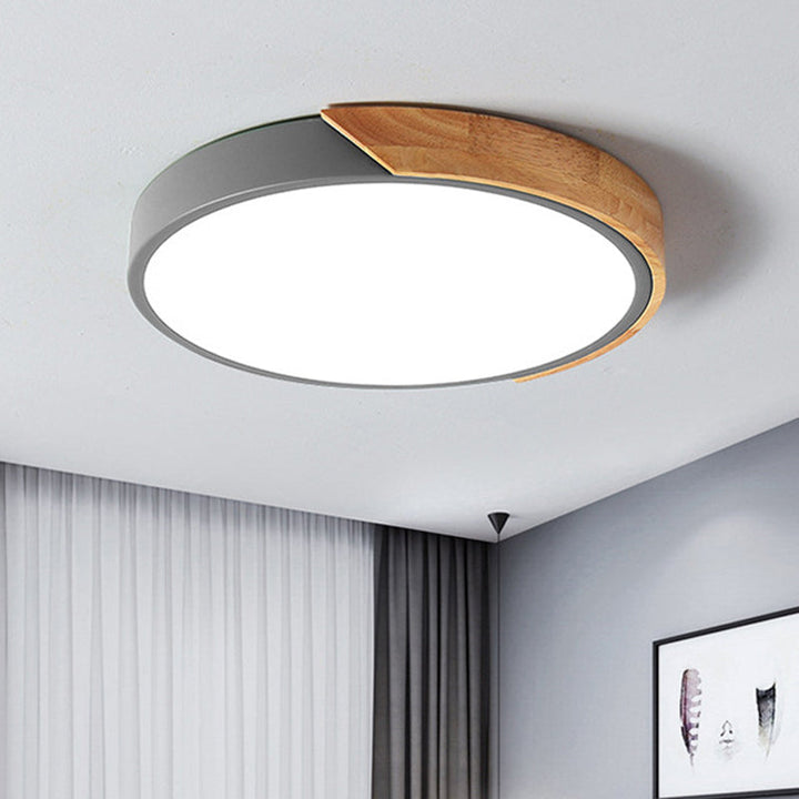 Modern LED Ceiling Lamp for Bedroom - Energy-Saving Acrylic and Metal Recessed Light, Various Colors | Stornfield