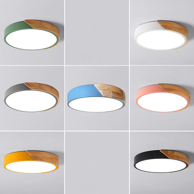 Modern LED Ceiling Lamp for Bedroom - Energy-Saving Acrylic and Metal Recessed Light, Various Colors | Stornfield