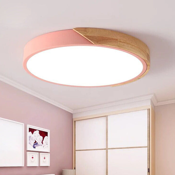 Modern LED Ceiling Lamp for Bedroom - Energy-Saving Acrylic and Metal Recessed Light, Various Colors | Stornfield