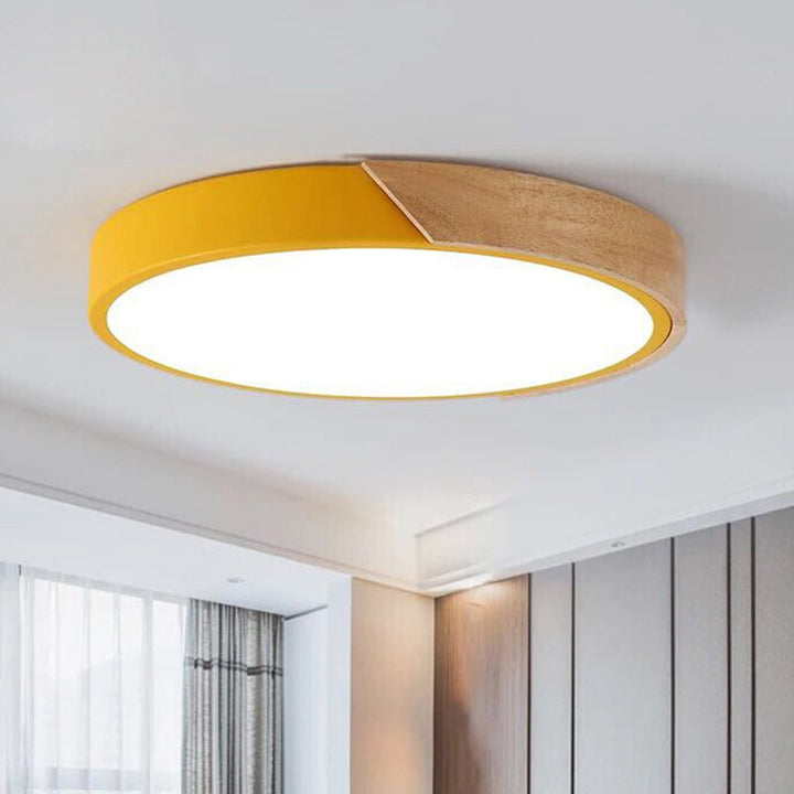 Modern LED Ceiling Lamp for Bedroom - Energy-Saving Acrylic and Metal Recessed Light, Various Colors | Stornfield
