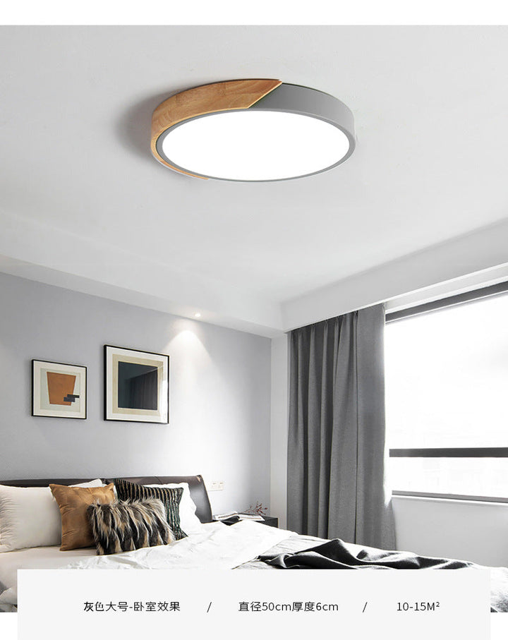 Modern LED Ceiling Lamp for Bedroom - Energy-Saving Acrylic and Metal Recessed Light, Various Colors | Stornfield