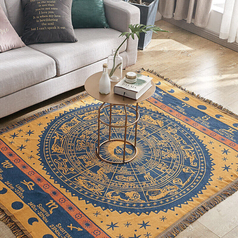 Bohemian knitted throws for sofa decor | Stornfield