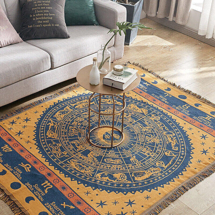 Bohemian knitted throws for sofa decor | Stornfield