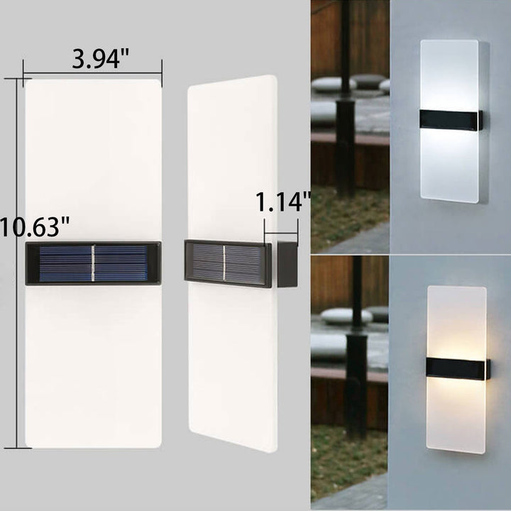 Stornfield | LumaZen Lampe Murale LED Solaire | Résistante aux Intempéries | Éclairage Extérieur Alimenté par Solaire | Décor de Jardin & Patio