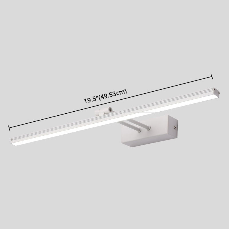 Linear Vanity Light Modern Minimalist Style Metal Single Vanity Light | Stornfield