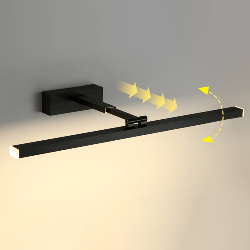 Armed Vanity Wall Light Fixtures Modern Minimalist Style Metal Single Vanity Light | Stornfield