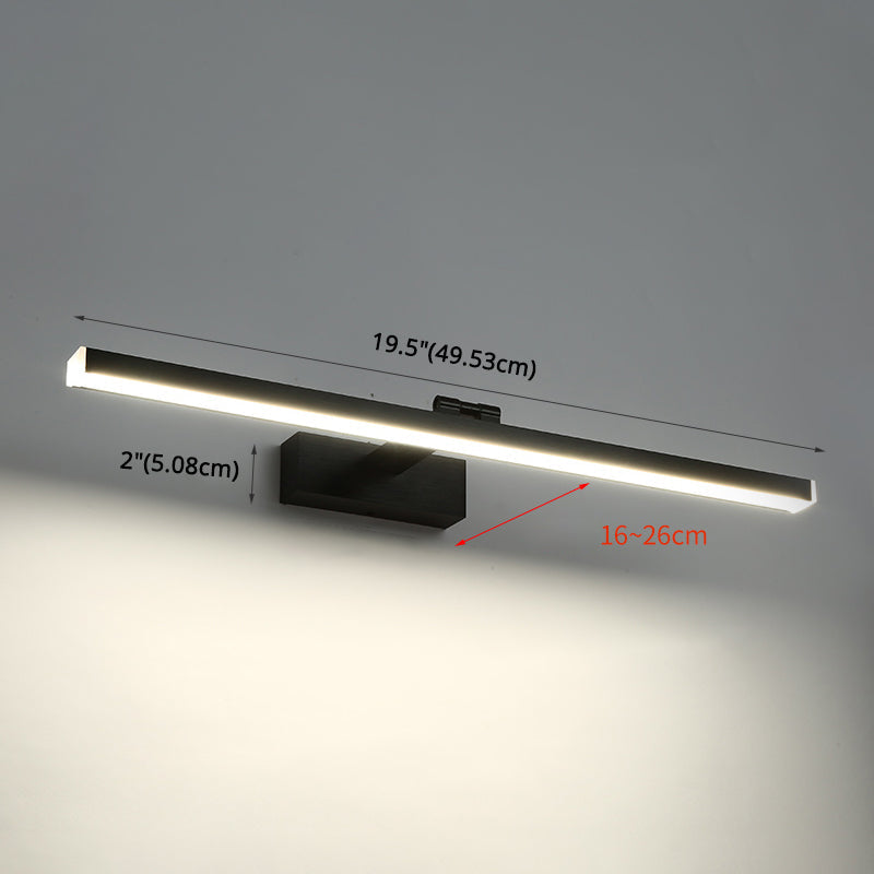 Armed Vanity Wall Light Fixtures Modern Minimalist Style Metal Single Vanity Light | Stornfield