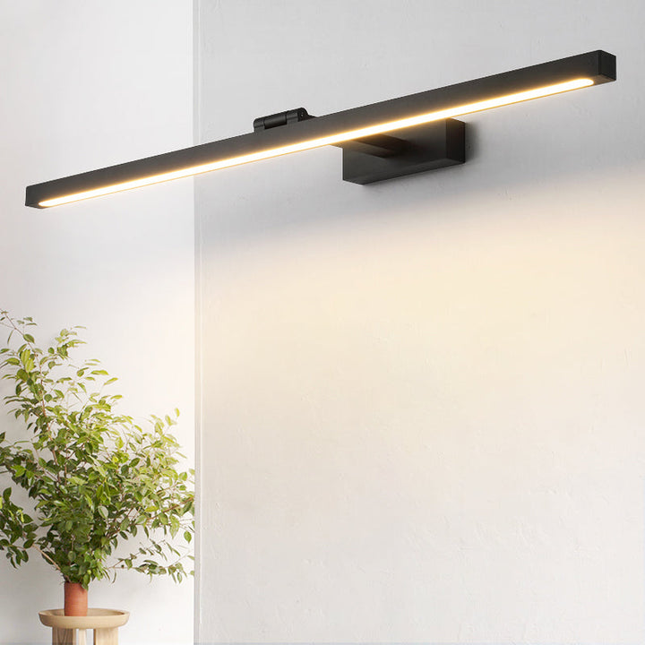Rectangular Vanity Wall Light Fixtures Nordic Minimalist Style Aluminum Single Vanity Light | Stornfield