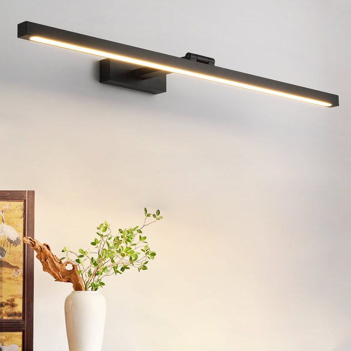 Rectangular Vanity Wall Light Fixtures Nordic Minimalist Style Aluminum Single Vanity Light | Stornfield