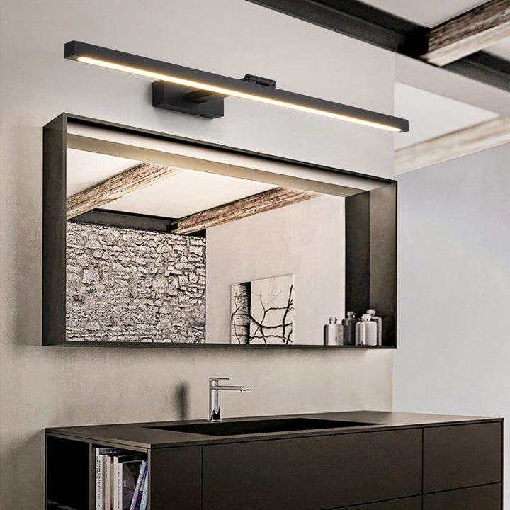 Rectangular Vanity Wall Light Fixtures Nordic Minimalist Style Aluminum Single Vanity Light | Stornfield