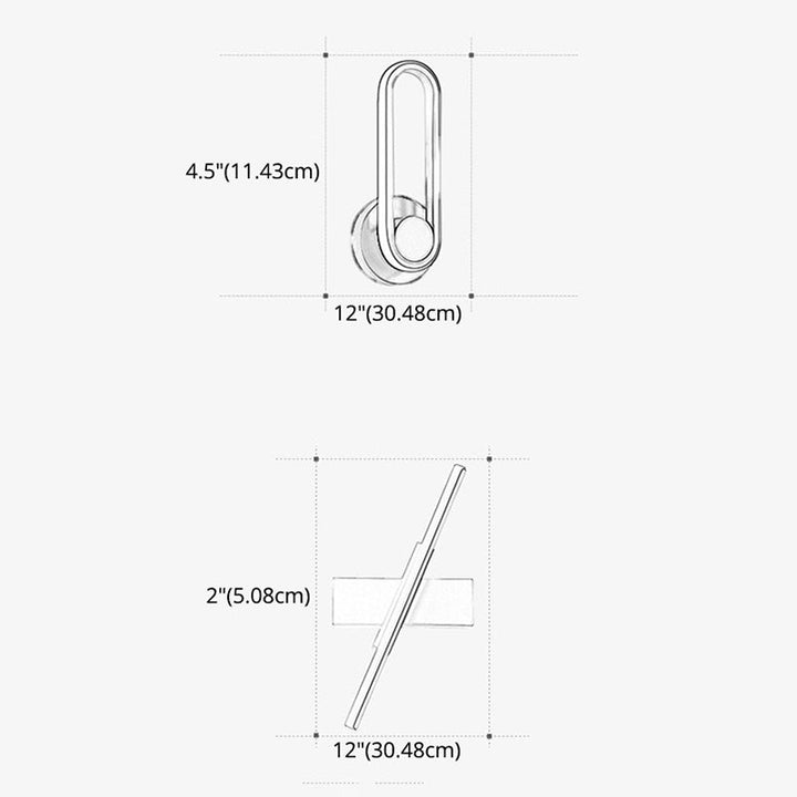 Regular Modern Sconce Light Fixture LED Metal Bedside Wall Lamps with Rotatable Head | Stornfield