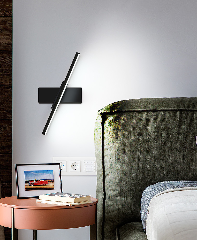 Regular Modern Sconce Light Fixture LED Metal Bedside Wall Lamps with Rotatable Head | Stornfield