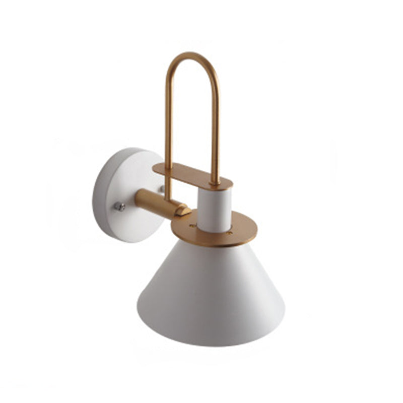 Macaroon Style Wall Mount Light Fixture Metal Colorful Sconce Light for Hotel Bedroom | Stornfield