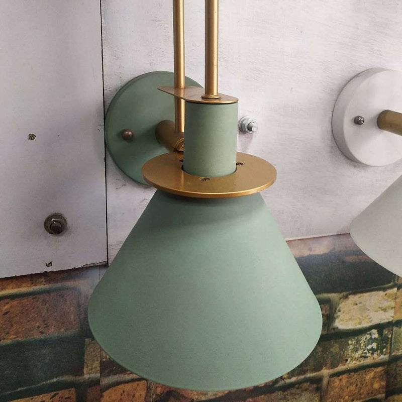 Macaroon Style Wall Mount Light Fixture Metal Colorful Sconce Light for Hotel Bedroom | Stornfield