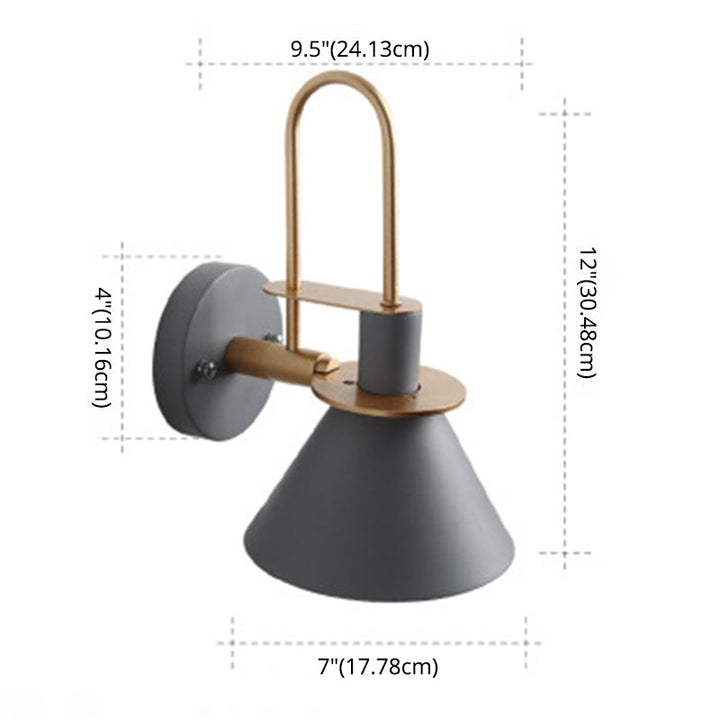 Macaroon Style Wall Mount Light Fixture Metal Colorful Sconce Light for Hotel Bedroom | Stornfield