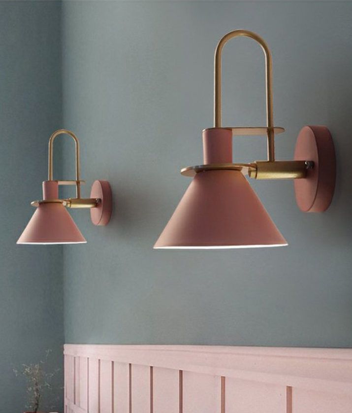 Macaroon Style Wall Mount Light Fixture Metal Colorful Sconce Light for Hotel Bedroom | Stornfield