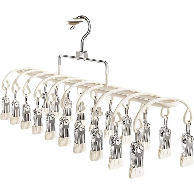 Compact 20-Clip Drying Rack Stornfield